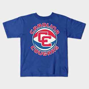 Defunct Carolina Cougars Basketball Warm-Up Kids T-Shirt